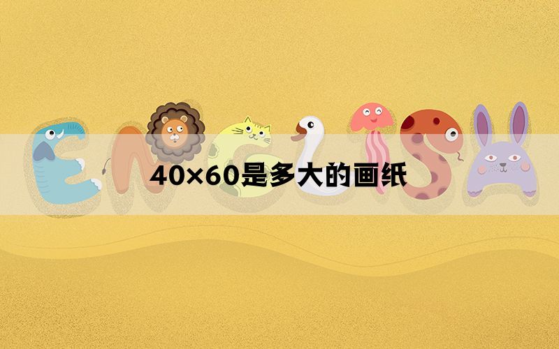 40×60是多大的画纸