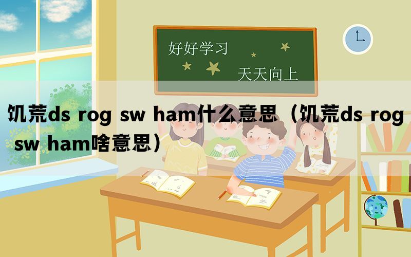 饥荒ds rog sw ham什么意思（饥荒ds rog sw ham啥意思）